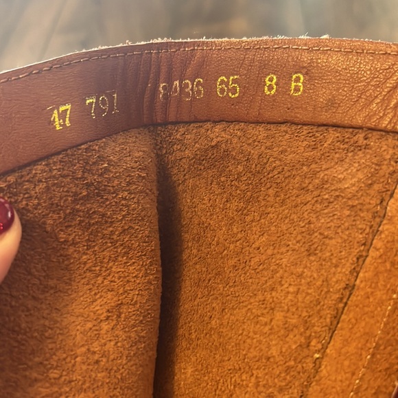 Vintage made in Brazil brown leather heeled boots size 8 - Picture 7 of 7